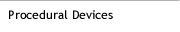 Catalog Procedural Devices Section